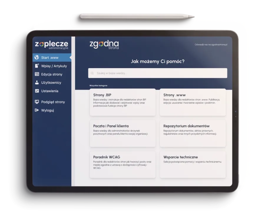 Czytelny i intuicyjny panel administracyjny